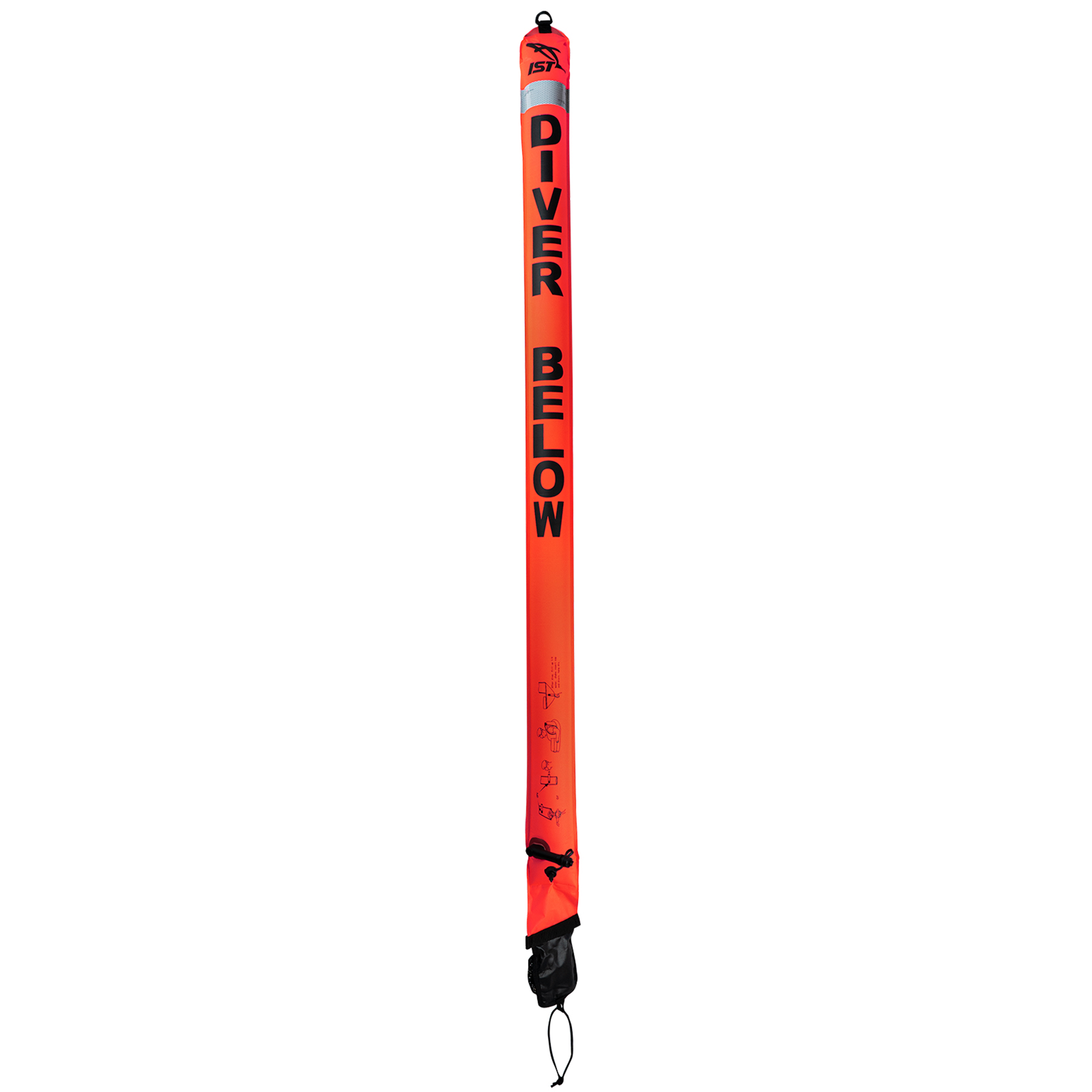 SB10A IST 181cm Surface Marker Buoy with Reel - Image 1